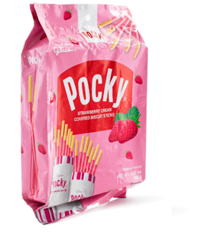 Glico Pocky Strawberry 9P 108 g