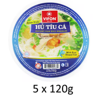 VIFON STEWED FISH INSTANT RICE NOODLES BOWL (HU TIU CA)