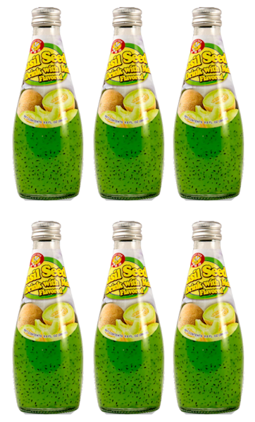 Honey Bee Basil Seed Melon Flavored Drink 9.8oz