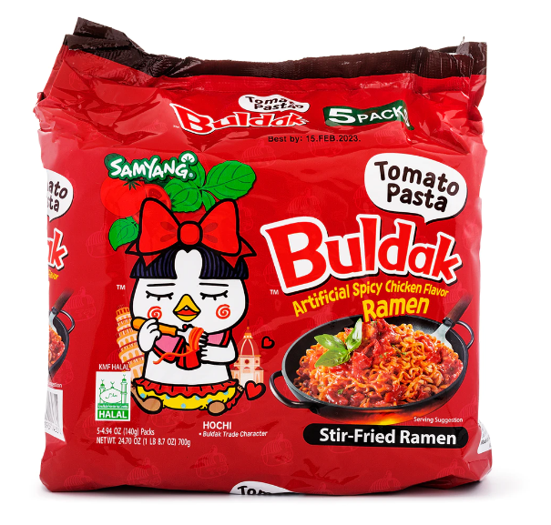 Samyang Buldak Ramen, Tomato Pasta Hot Chicken Flavor