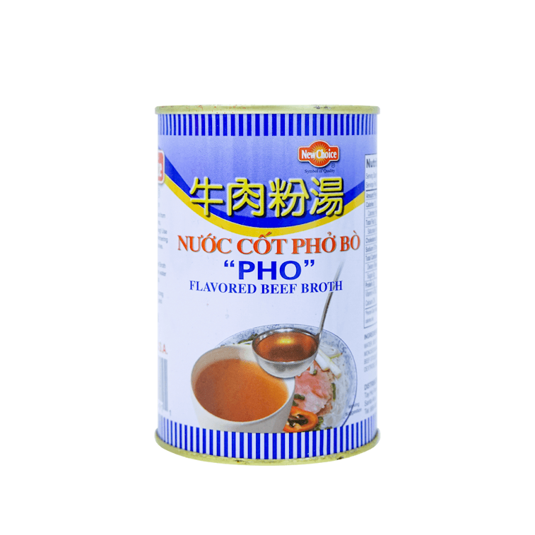 NEW CHOICE Original Beef Broth Soup Pho Flavor 396g