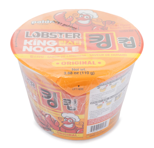 Paldo King Noodle Cup, Lobster Flavor