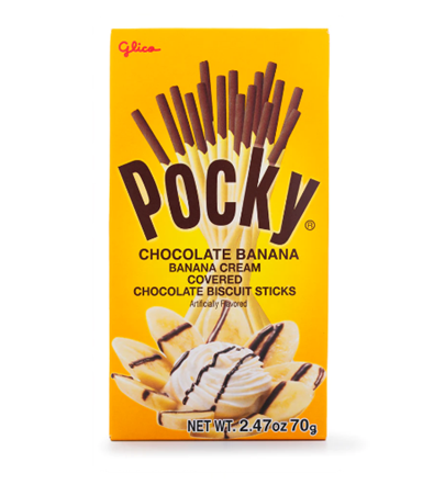 Glico Pocky Banana Cream Covered Biscuit Sticks