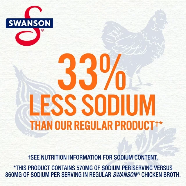 Swanson Natural Goodness 33% Less Sodium Chicken Broth 2lb