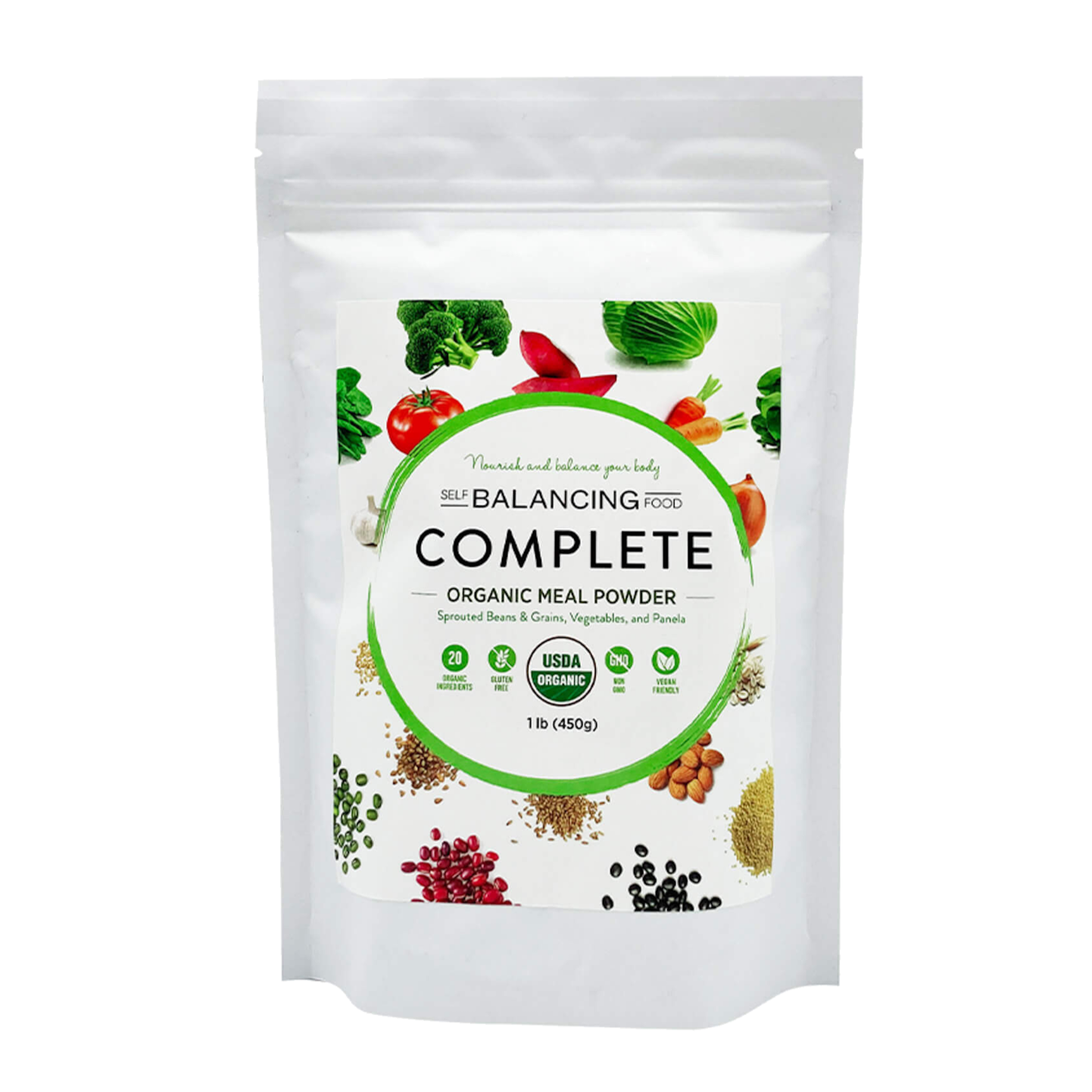 Self Balancing Food Complete Organic Meal Powder 1lb