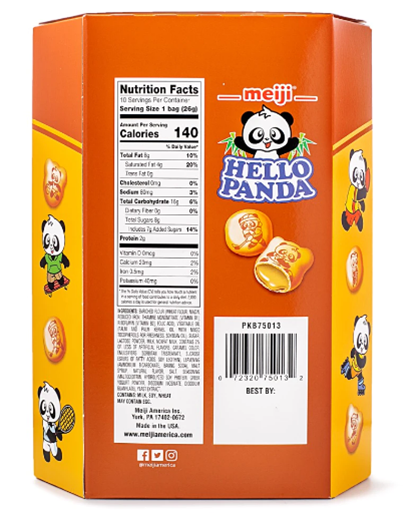 Meiji Hello Panda Cookies, Caramel Filling 9.1 oz