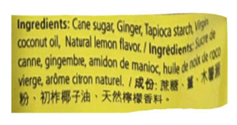 Prince Of Peace Ginger Chews With Lemon 4 oz