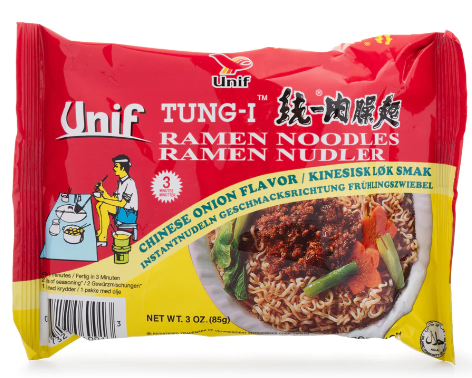 Unif Tung-I Ramen Noodles, Chinese Onion Flavor