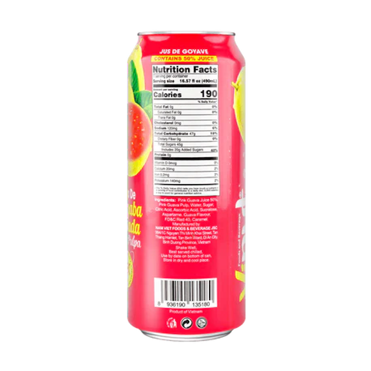 Vinut Guava Juice with Real Pulp 490ml