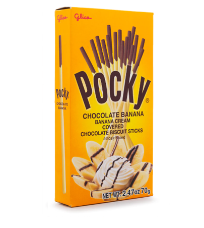 Glico Pocky Banana Cream Covered Biscuit Sticks