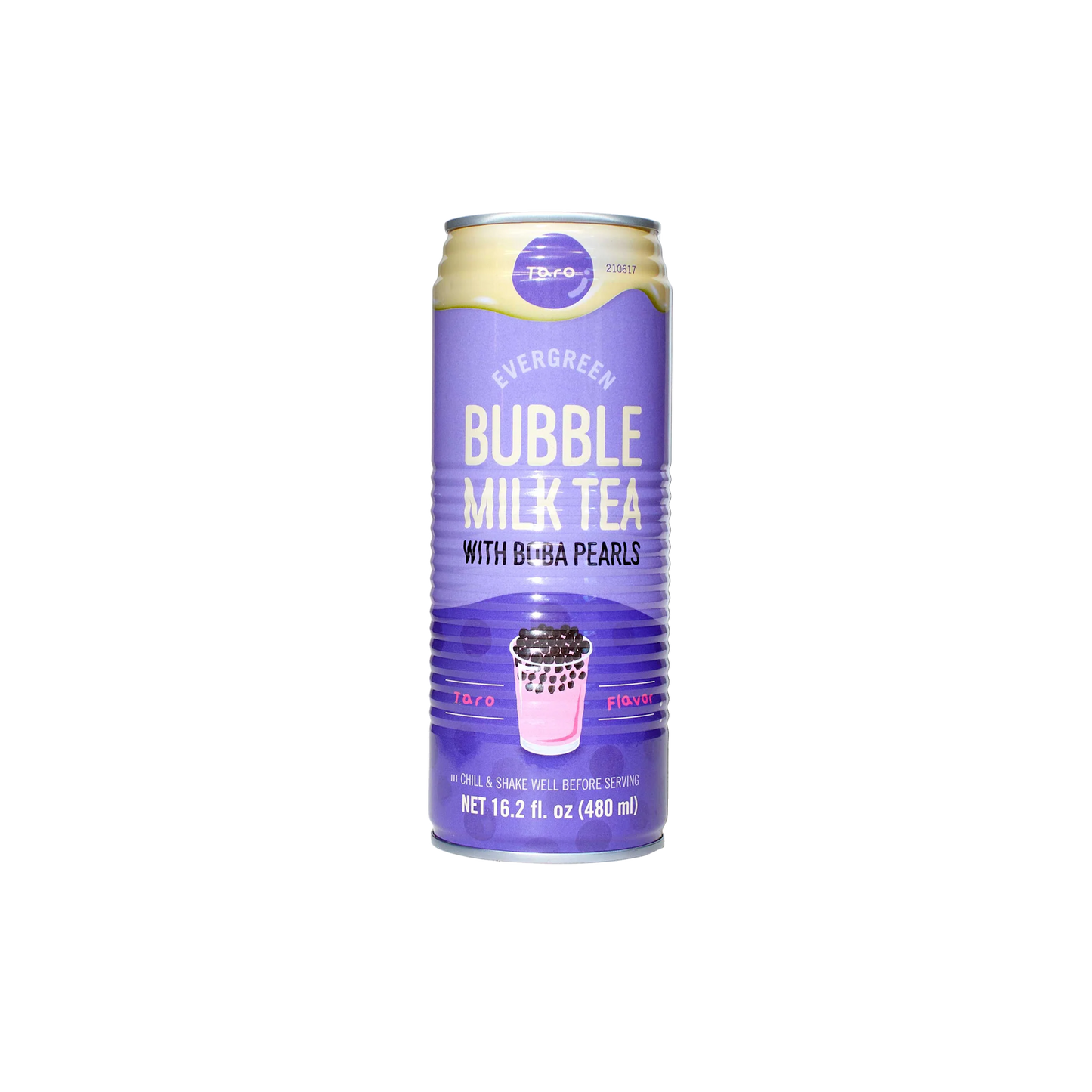 Evergreen Bubble Milk Tea with Tapioca: Taro 480ml