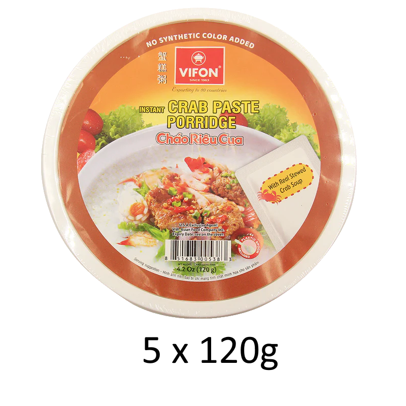 Vifon Instant Porridge With Crab Paste Bowl