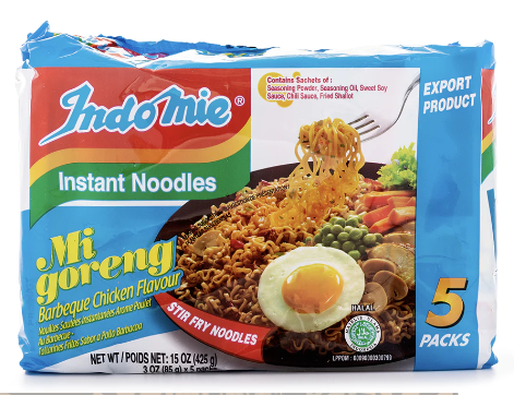 Indomie Mi Goreng BBQ Chicken Flavor Instant Noodles