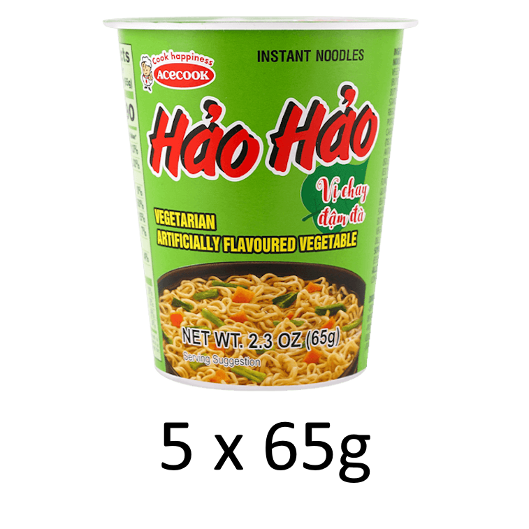 Acecook Hao Hao Vegetarian Flavour Cup Noodles