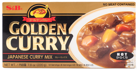 S&B Golden Curry Japanese Curry Mix, Hot 7.8 oz