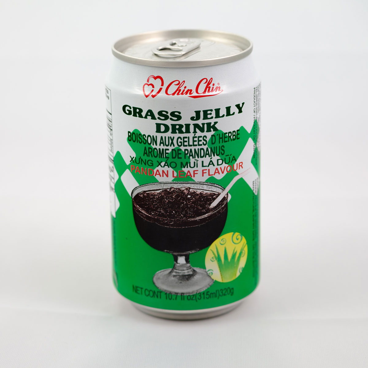 Chin Chin Grass Jelly Drink  Pandan Leaf Flavor 320g