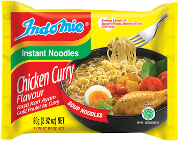 INDOMIE CHICKEN CURRY FLAVOUR SOUP NOODLES