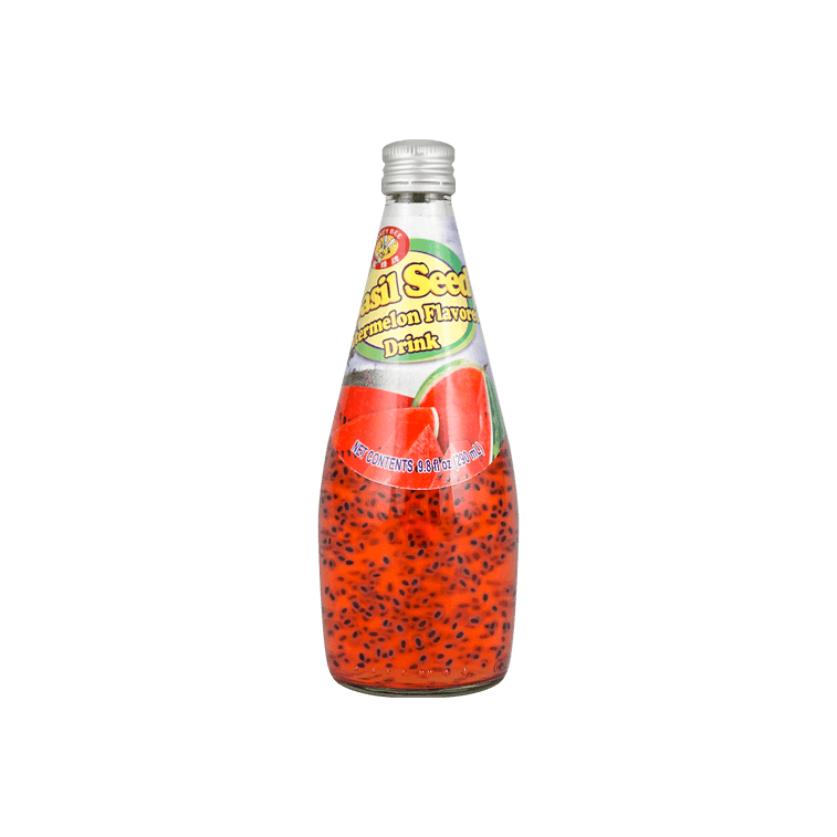 Honey Bee Basil Seed Drink Watermelon Flavor 9.8oz