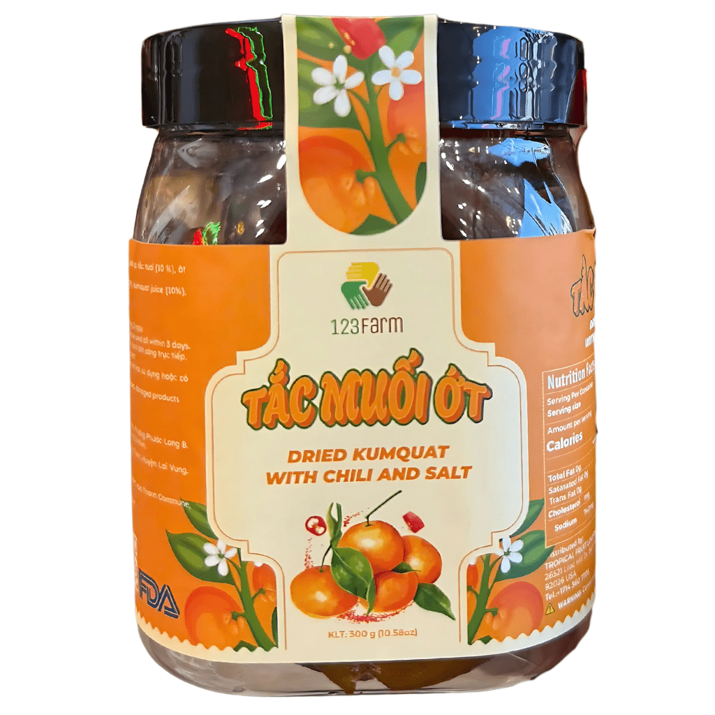 123Farm Dried Kumquat With Chili And Salt 10.58oz - A&E Foodstore