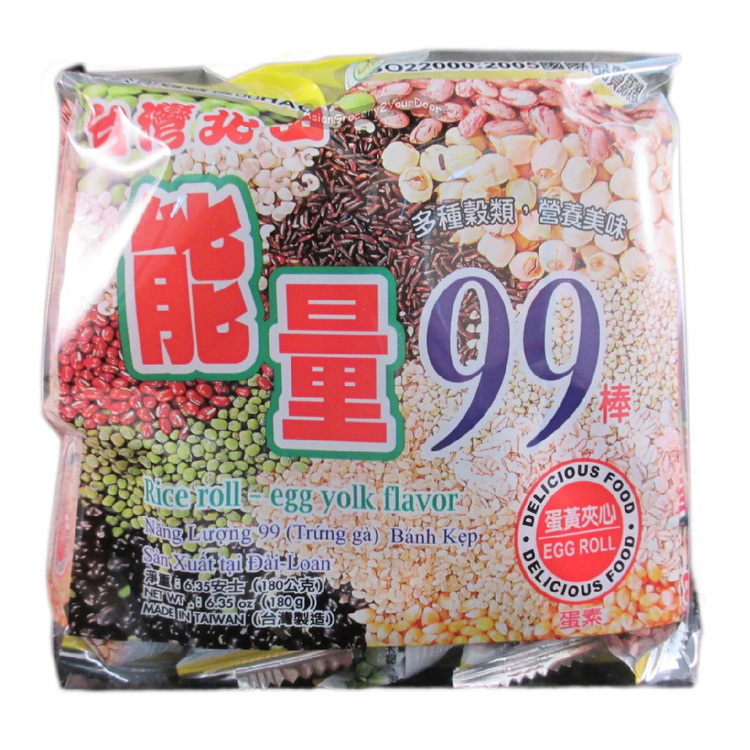 Beitian Energy Rice Rolls, Egg Yolk Flavor 180 g