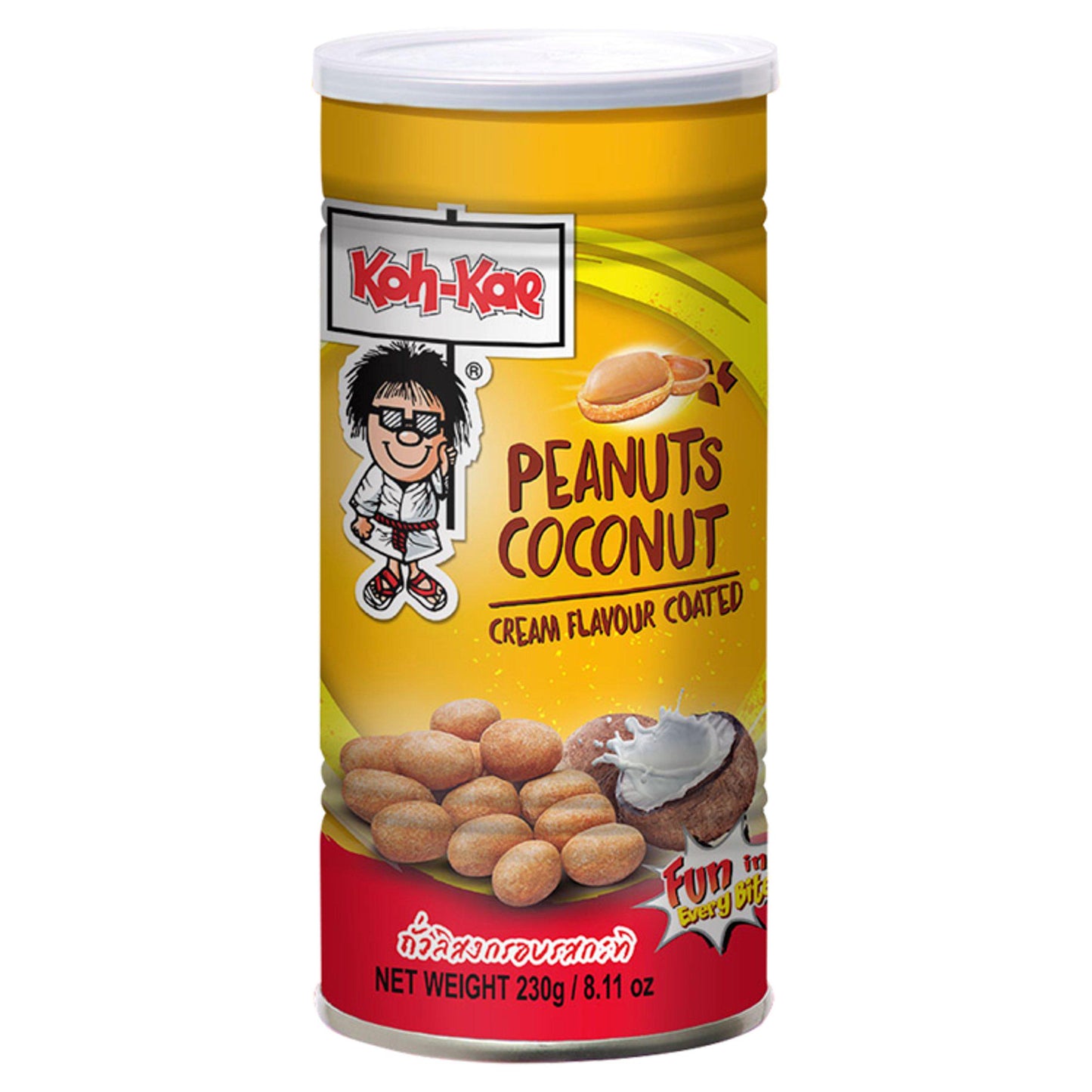 Koh Kae Peanut Snack Coconut Cream Flavour Coated 8.11 oz