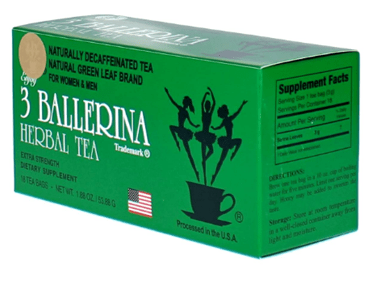 3 Ballerina Herbal Tea Dieters' Drink Extra Strength 18 bags - A&E Foodstore