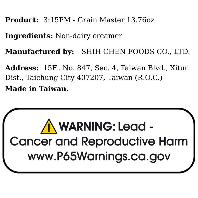 3:15PM - Grain Master 13.76oz - A&E Foodstore