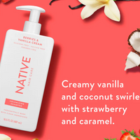 Native Berries and Vanilla Cream Shampoo and Conditioner Set, 8.25 Ounce (Pack of 2), Pink
