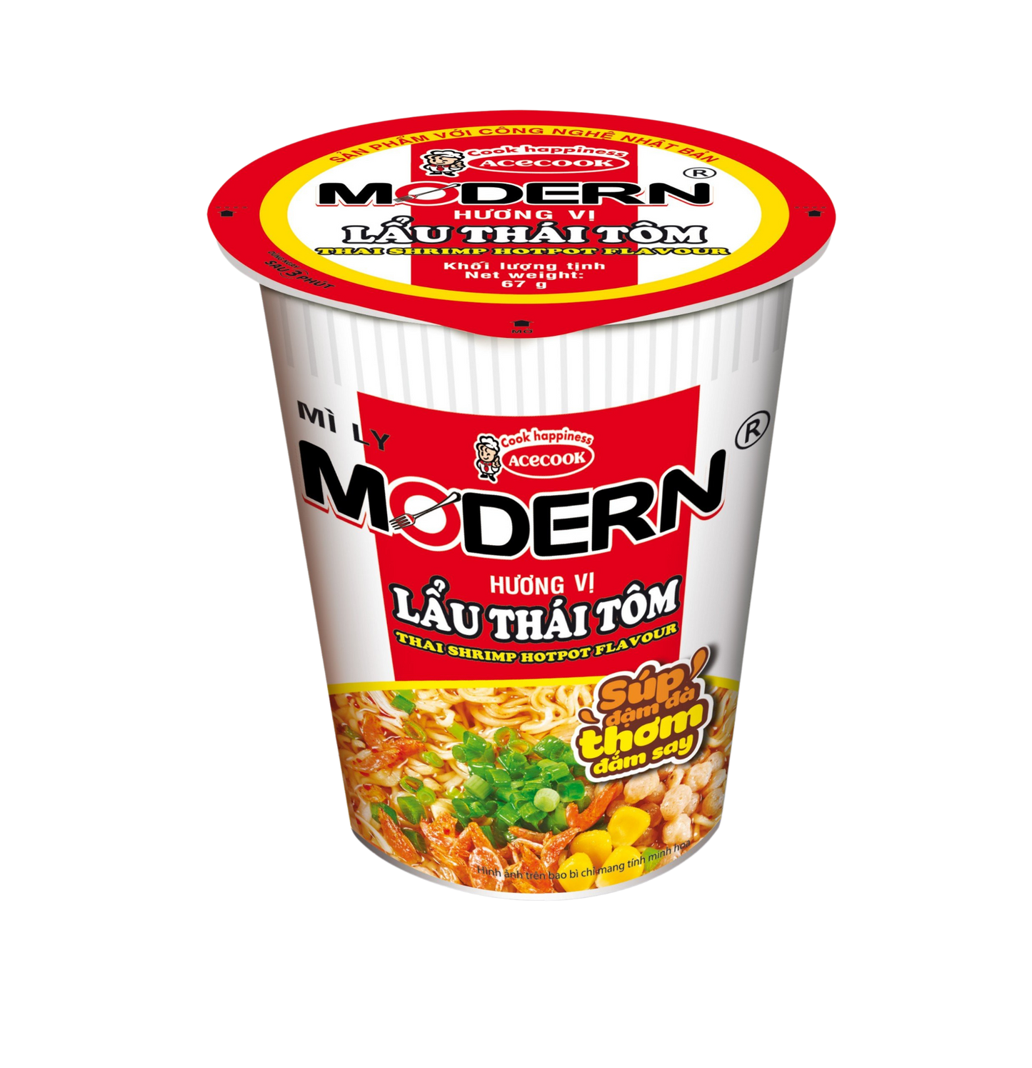 Acecook Thai Shrimp Hotpot Flavor Cup Noodle