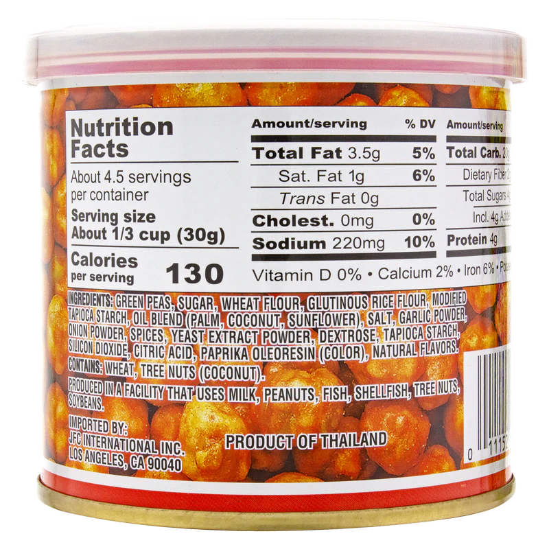 Hapi Snacks Spicy Sriracha Flavored Peas 4.9 oz