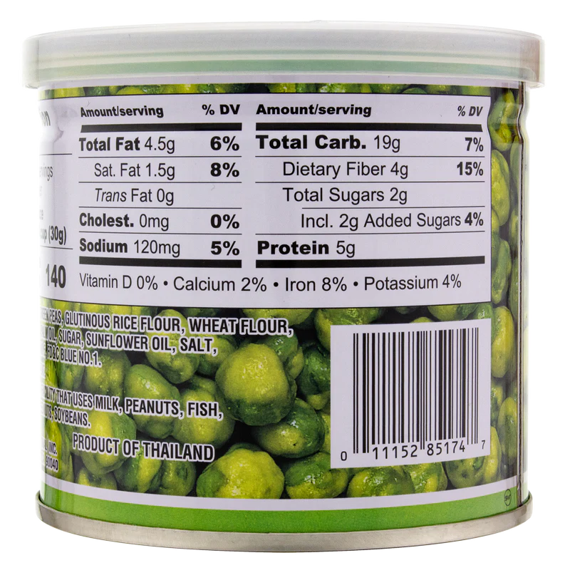 Hapi Snacks Hot Wasabi Flavored Peas 4.9 oz