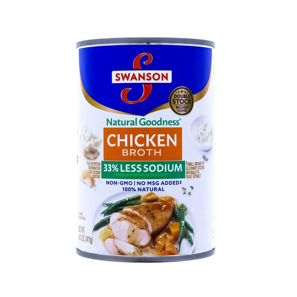 Swanson Natural Goodness Chicken Broth 33% Less Sodium 14.5oz