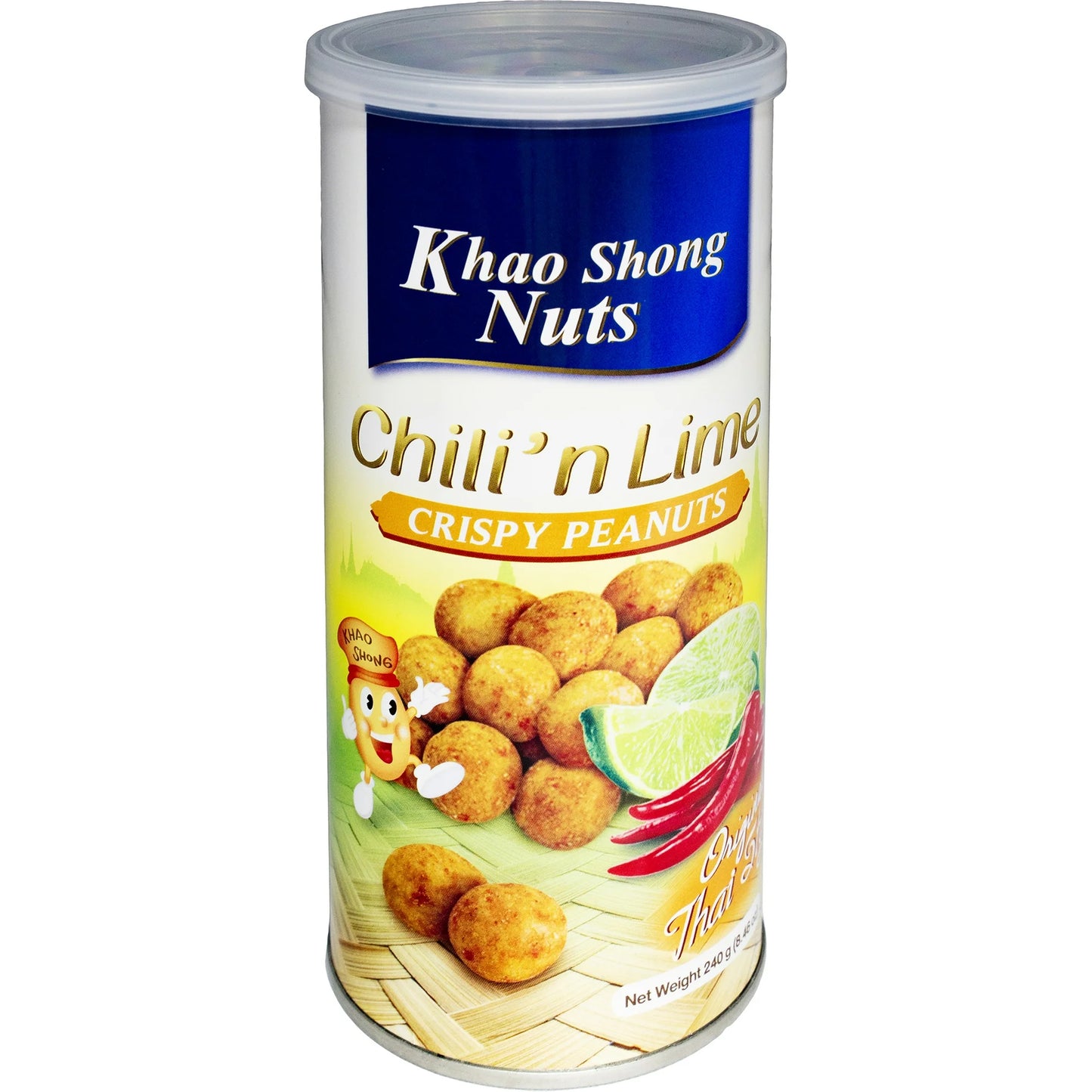 Khao Shong Nuts Chili and Lime Cripsy Peanuts 8.46 oz