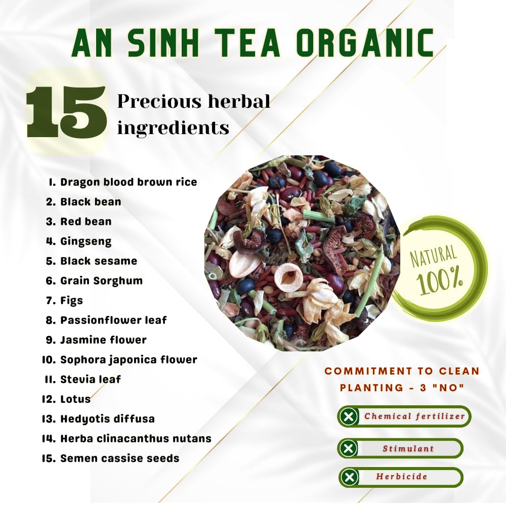 An Sinh Tea Organic Herbal Tea 18 oz