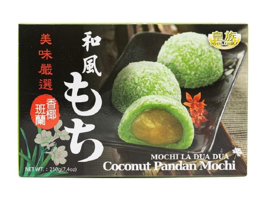 Royal Family Mochi Pandan Cakes With Coconut 210g