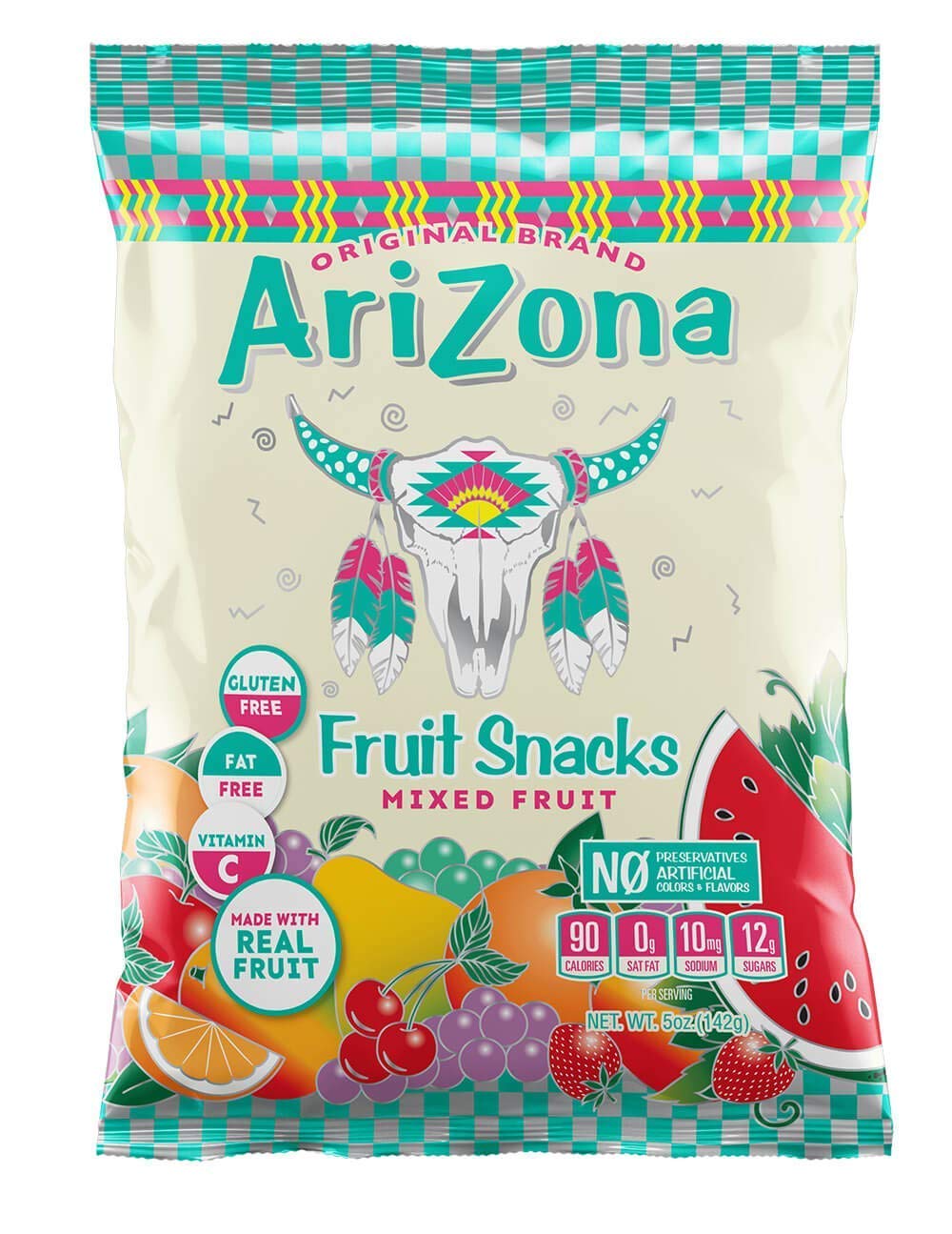 Arizona Fruit Snacks Gluten Free Mixed Fruit Gummy Chews 5oz