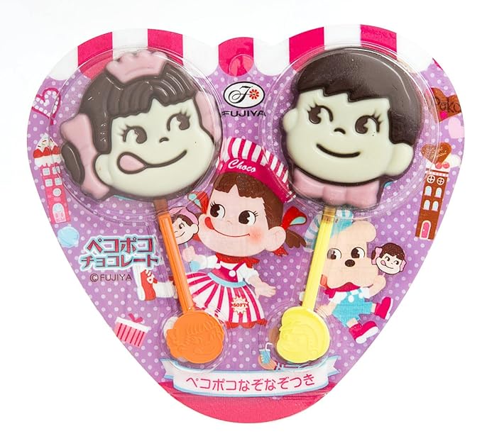 Fujiya Pekopoko Chocolate Lollipop 0.85oz