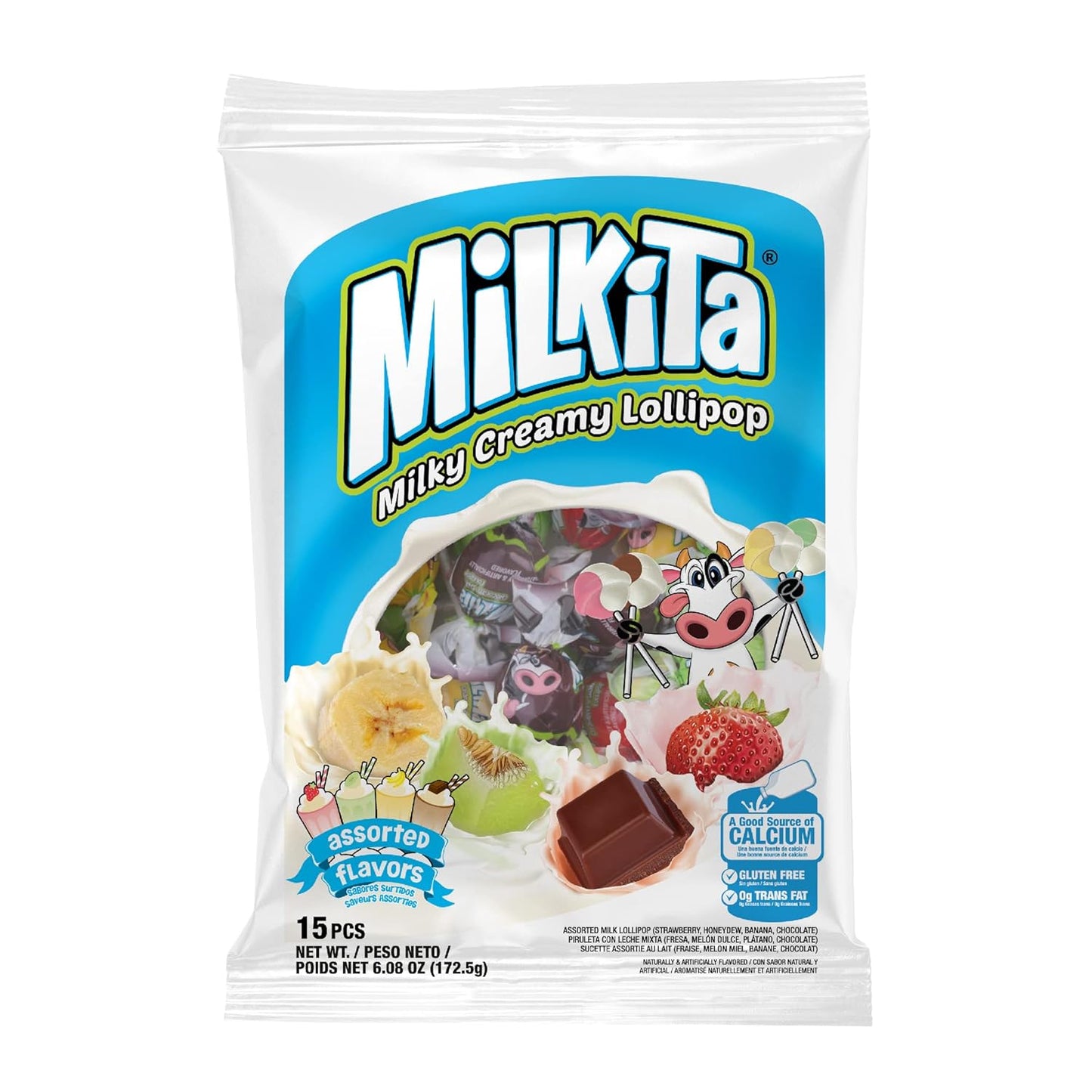 Milkita Lollipop Candy 6.08oz