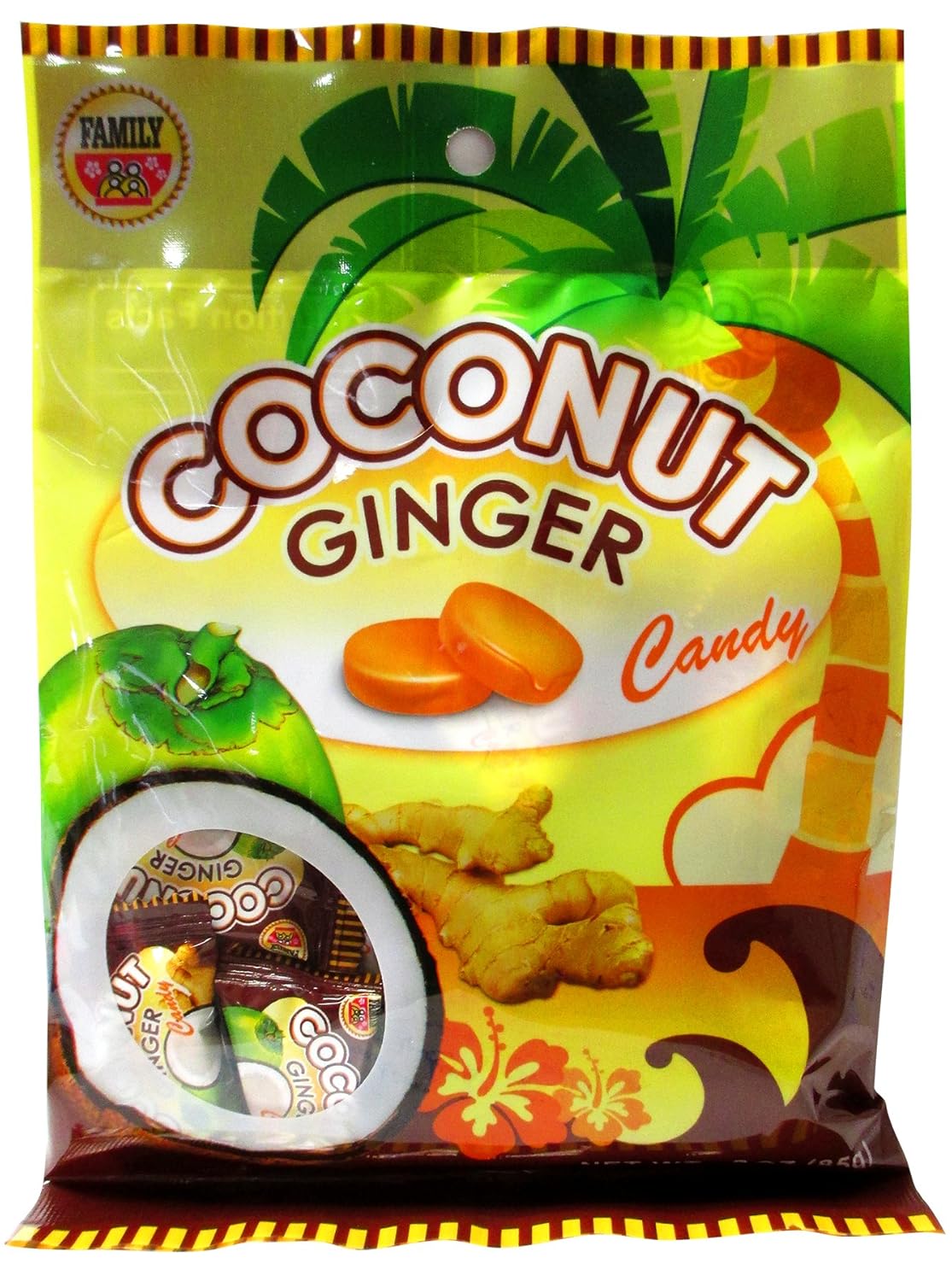 Family Coconut Ginger Candy 3oz