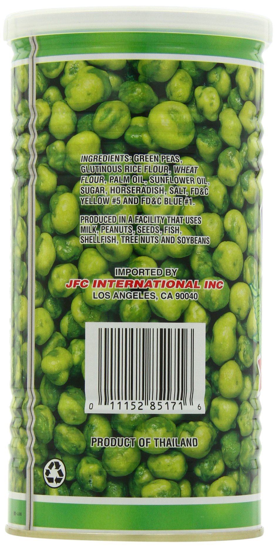 Hapi Snacks Hot Wasabi Flavored Peas 9.9 oz