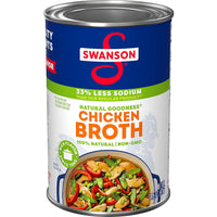 Swanson 100% Natural Chicken Broth 33% Less Sodium 14.5oz