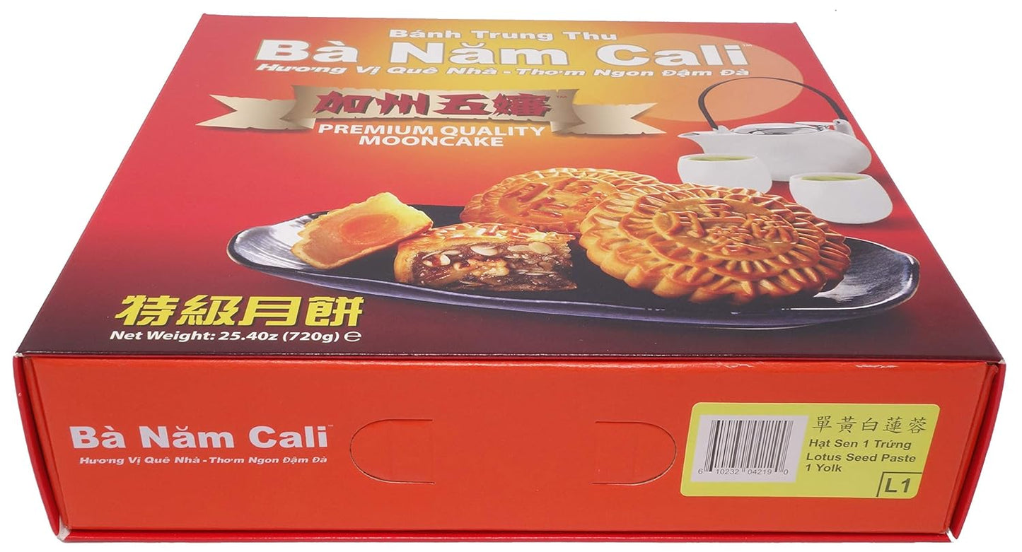 Ba Nam Cali Mooncake Lotus Seed 1 Yolk 25.40 oz