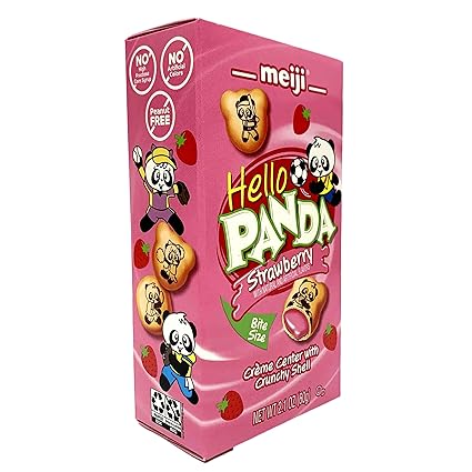 Meiji Hello Panda Strawberry 2.1oz