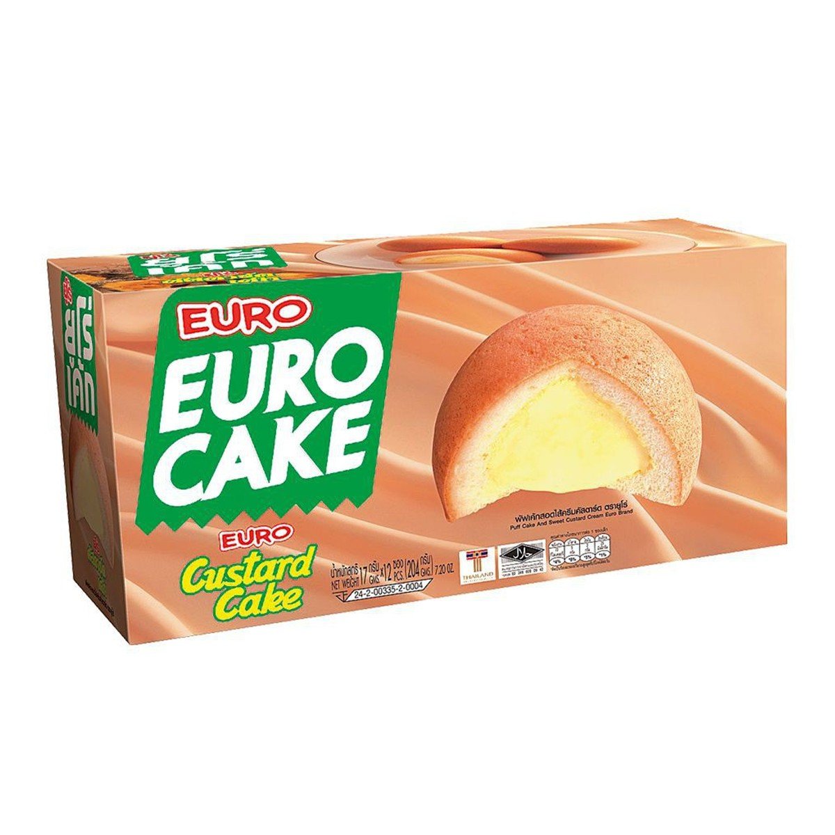 Euro Custand Cream Puff Cake 5.08oz