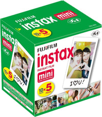 Fujifilm - Instax Mini Instant Film - 10 Sheets x 5 Packs (Total 50 Shoots)