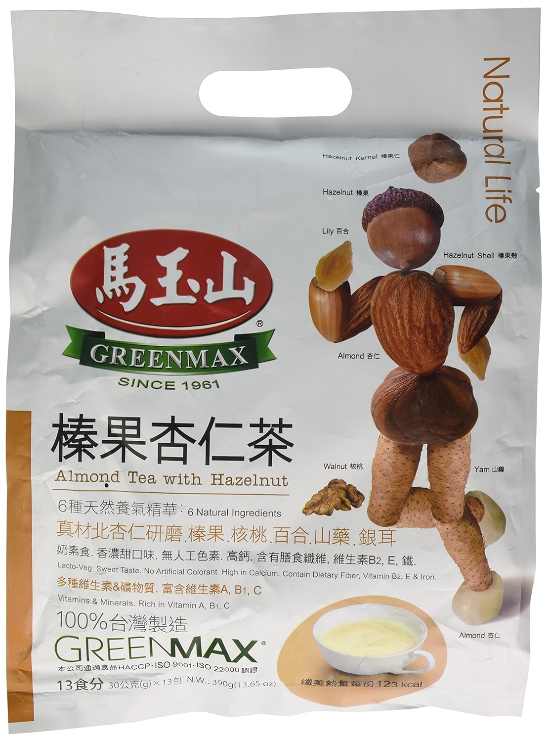 Greenmax Almond Tea With Hazelnut 390g