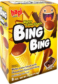 Hapi Snacks Wafer Cone Chocolate Flavored 2.5oz