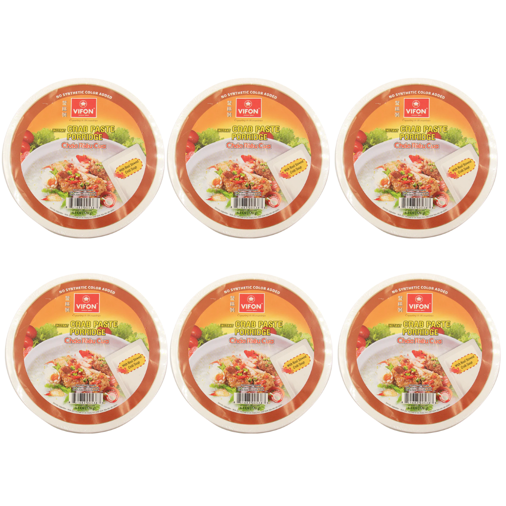 Vifon Instant Porridge With Crab Paste Bowl