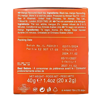 AHMAD TEA - Mango Magic Fruit Black (20 Tea Bags)