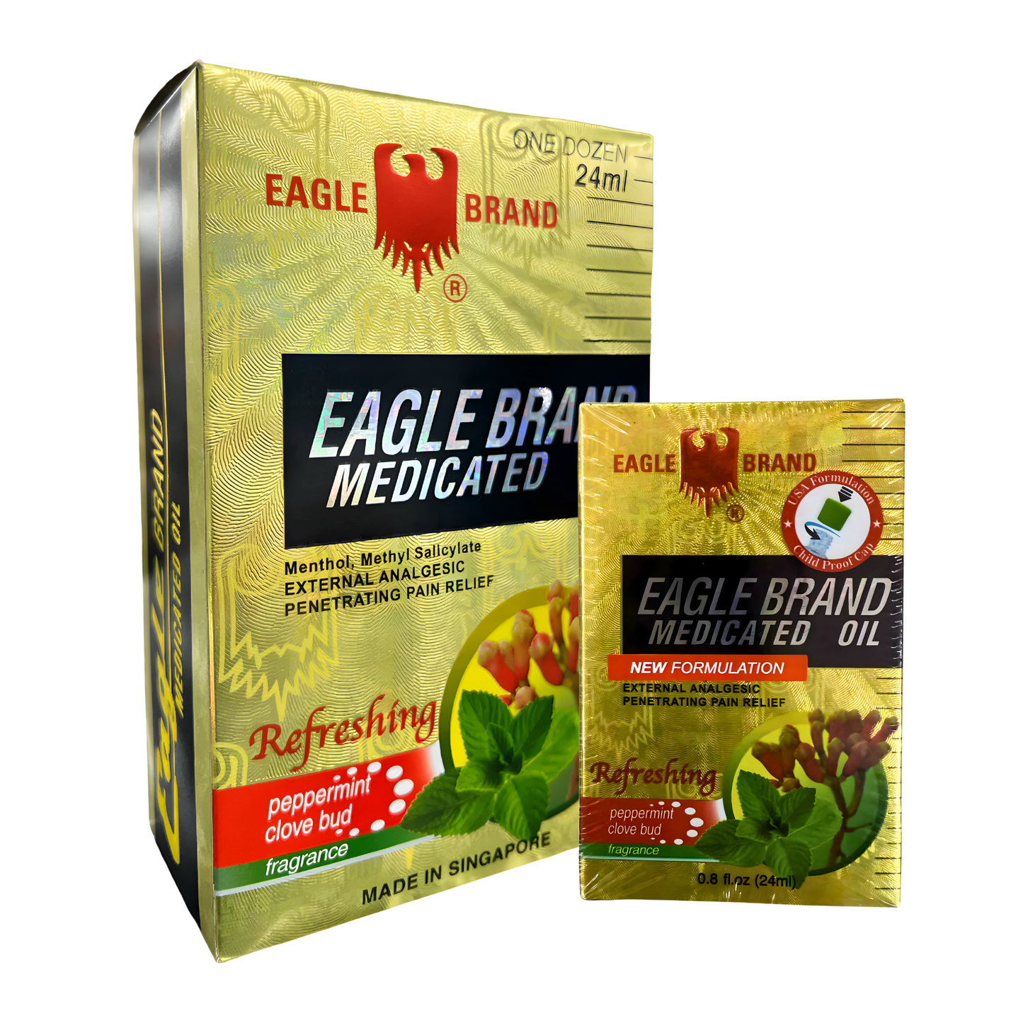 Eagle Brand Medicated Oil Peppermint Clove